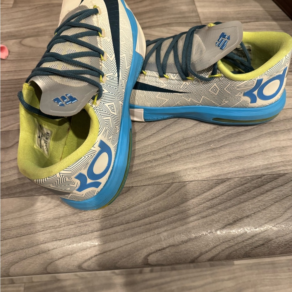 Nike KD Kids Shoes - Blue and Green